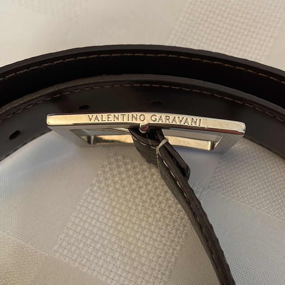 Valentino Garavani belt- Dark Brown